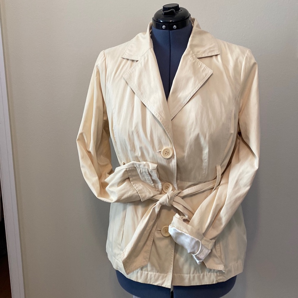 Pale Yellow Studio JPR Short Car Coat/Jacket Lined